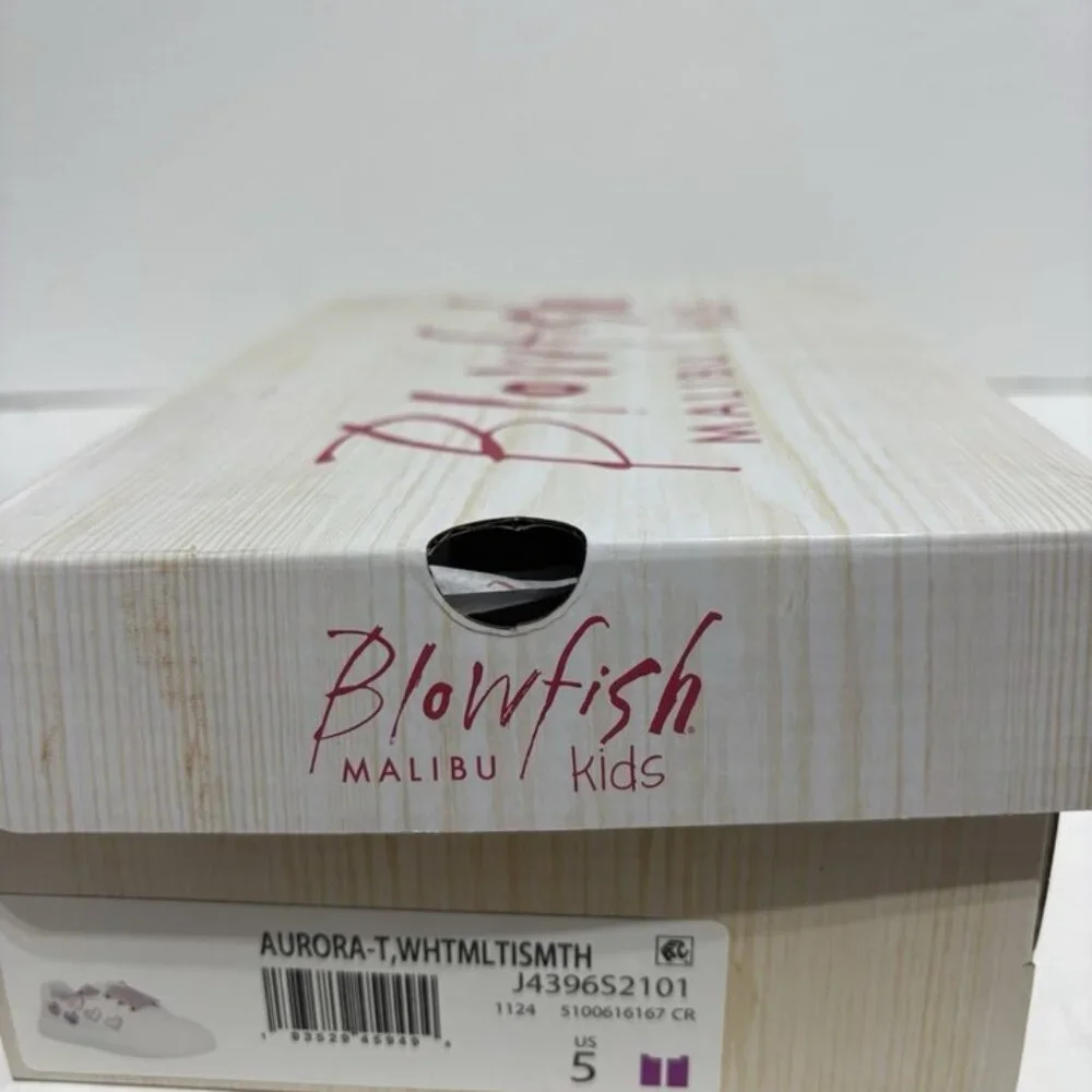 Blowfish Malibu Toddlers’ Aurora White Sneakers, Size 5 M